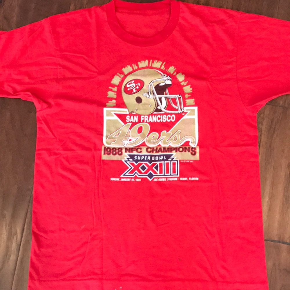 Vintage San Francisco 49ers 89 Super Bowl T-shirt